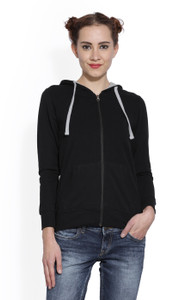 People Full Sleeve Solid Women Jacket