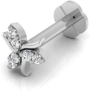 IskiUski Kayam Nose Screw 18kt Swarovski Crystal White Gold Stud
