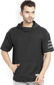 ADIDAS Half Sleeve Solid Men Sweatshirt Buy Black ADIDAS Half Sleeve Solid Men Sweatshirt Online at Best Prices in India Flipkart
