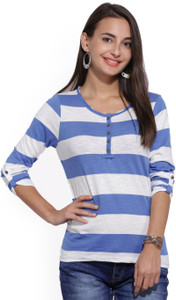 People Casual Full Sleeve Printed Women White Top