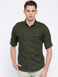 Levi's olive green shirt shop