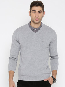 John Players Full Sleeve Solid Men Sweatshirt