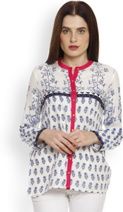 W Casual Full Sleeve Printed Women Top