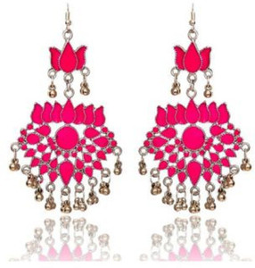 renaissance traders afgani pink Metal Jhumki Earring