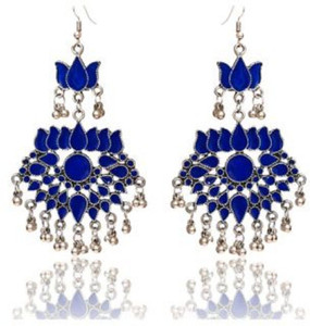 renaissance traders afgani-blue-earring Metal Jhumki Earring