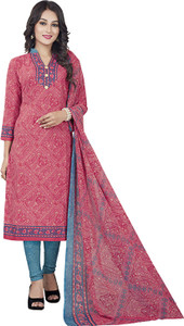 Drapes Crepe Printed Salwar Suit Dupatta Material