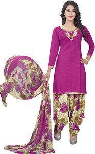 Drapes Crepe Printed Salwar Suit Dupatta Material