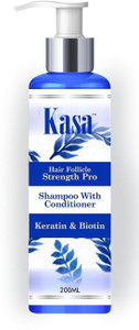 Kasa Shampoo with Conditioner Hair Follicle Strength Pro[ with Keratin & Biotin} 200 ml