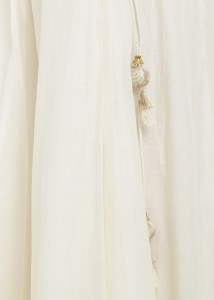 biba solid women flared white skirt PUJA COL12876OFF WHITE