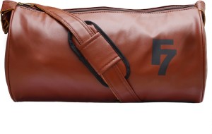 Fashion 7 Leather Rite Tan Gym Bag