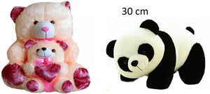 Ktkashish Toys multi Color teddy Bear 70 Cm Get A white & Black panda Teddy  Bear 30 Cm - 27 inch - multi Color teddy Bear 70 Cm Get A white &
