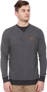 Proline Full Sleeve Striped Men Sweatshirt