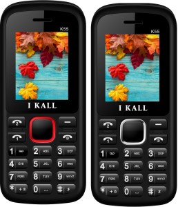 I Kall K55 Combo Of Two Mobile(Red, White)