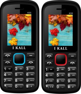 I Kall K55 Combo Of Two Mobile(Red, Blue)