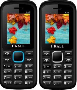 I Kall K55 Combo Of Two Mobile(White, Blue)