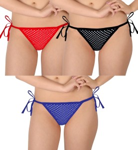 selfcare women thong multicolor panty(pack of 3) 1098