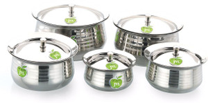 jvl Classic Handi Silver Touch 5 Pcs Set - CH-1X5ST Handi 0.225 L, 0.350 L, 0.500 L, 0.750 L, 1.100 L