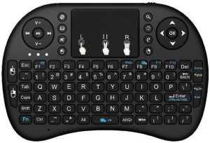SHOPSTAR Mini Keyboard World's Most Mini Wireless Keyboard Mouse Combo Specific Multi- media remote control and Touchpad function handheld Keyboard Wireless Multi-device Keyboard