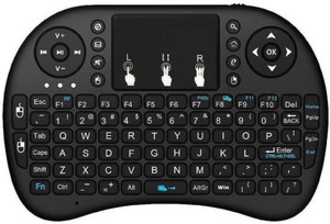 SHOPSTAR Mini Keyboard World's Most Mini Wireless Keyboard Mouse Combo Specific Multi- media remote control and Touchpad function handheld Keyboard Wireless Multi-device Keyboard