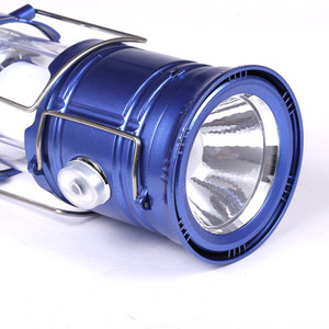 Wonder World ® Rechargeable Solar Charging Lights USB Power Bank Waterproof Torch Lamp Camping LED flashlight torch Multifunction lantern Blue Plastic Lantern