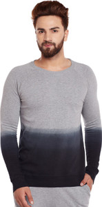 Fugazee Full Sleeve Self Design Men's Sweatshirt