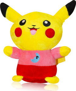AKSHAT pikachu soft toy multicolour - 9 inch (Multicolor) - 10 cm