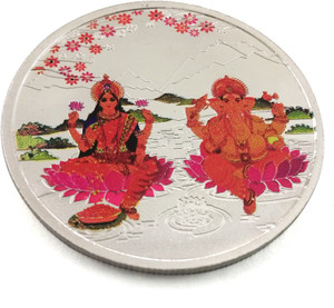 Taraash Premium Collection Of Maa Lakshmi & Lord Ganesha S 999 20 g Silver Coin