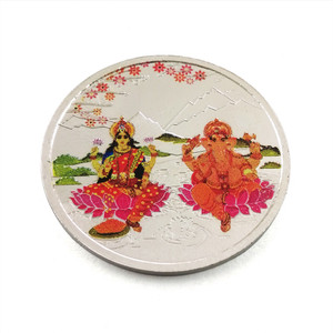 Taraash Premium Quality Maa Lakshmi & Ganesh Ji S 999 10 g Silver Coin