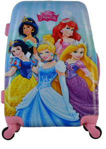 Gamme Disney Five Princess Pink Kids Travel Trolley Suitcase Bag Cabin Luggage - 20 inch