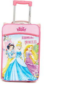Gamme Disney Princess Kids Soft Pink Trolley Bag Cabin Luggage - 17 inch