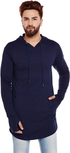 Hypernation Full Sleeve Solid Men Sweatshirt