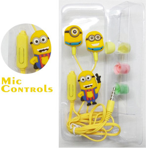 Kresto Minions Earphones Headset with Mic