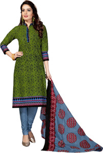 Drapes Cotton Printed Salwar Suit Dupatta Material