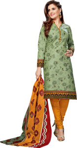 Drapes Cotton Printed Salwar Suit Dupatta Material