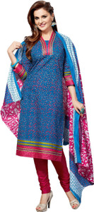Drapes Cotton Printed Salwar Suit Dupatta Material