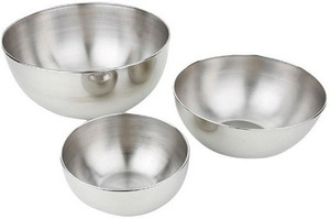 Caryn Mixing Stainless Steel Bowl Sliver Stainless Steel Bowl Set