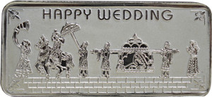 Kataria Jewellers Happy Wedding S 999 50 g Silver Bar