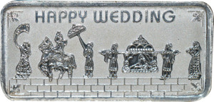 Kataria Jewellers Happy Wedding S 999 20 g Silver Bar