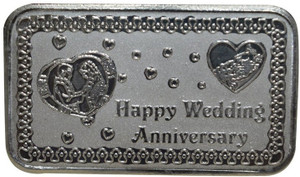 Kataria Jewellers Happy Wedding Anniversary S 999 20 g Silver Coin