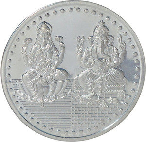 Kataria Jewellers Lakshmi Ganesha S 999 50 g Silver Coin