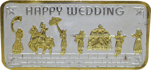 Kataria Jewellers Happy Wedding S 999 20 g Silver Bar