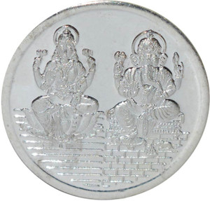 Kataria Jewellers Lakshmi Ganesha S 999 5 g Silver Coin