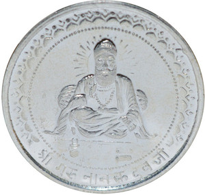 Kataria Jewellers Guru Nanak Dev Ji S 999 10 g Silver Coin