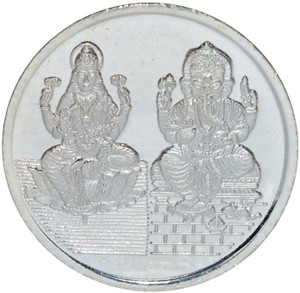Kataria Jewellers Lakshmi Ganesha S 999 20 g Silver Coin
