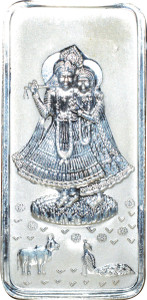 Kataria Jewellers Radha Krishna S 999 50 g Silver Bar