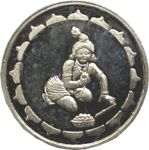 Kataria Jewellers Bal Krishna S 999 10 g Silver Coin