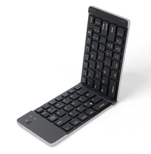 VibeX ™ Foldable Rechargeable 80 Keys for Tablet Laptop Phone with Stand Function Case Wireless, Bluetooth Multi-device Keyboard