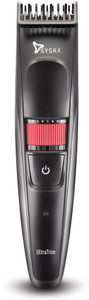 syska ht1000 corded & cordless trimmer for men(black)