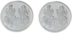 Kataria Jewellers Lakshmi Ganesha S 999 5 g Silver Coin