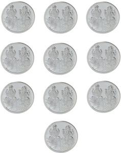 Kataria Jewellers Lakshmi Ganesha S 999 5 g Silver Coin